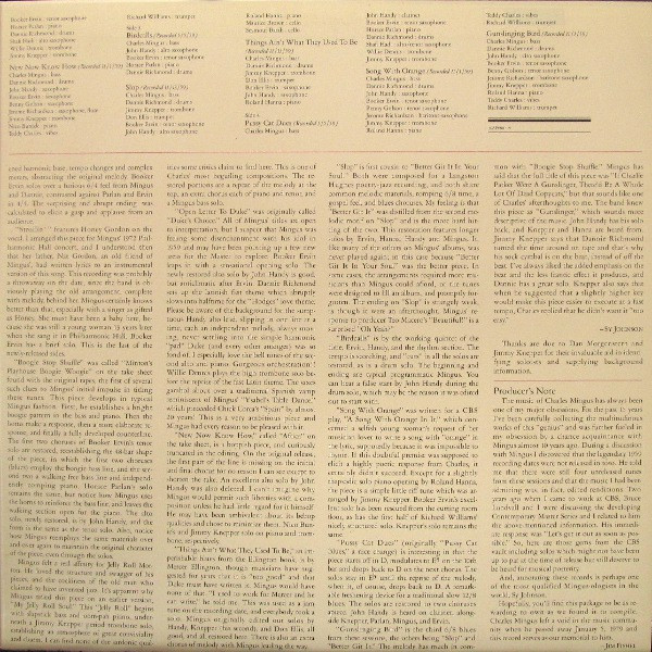 Charles Mingus - Nostalgia In Times Square / The Immortal 1959 Sessions (2xLP, Comp, RE, Gat) - 画像 (4)