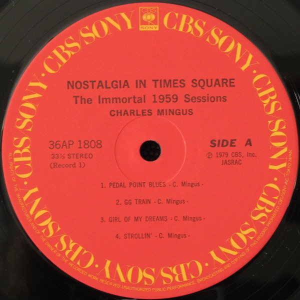 Charles Mingus - Nostalgia In Times Square / The Immortal 1959 Sessions (2xLP, Comp, RE, Gat) - 画像 (5)