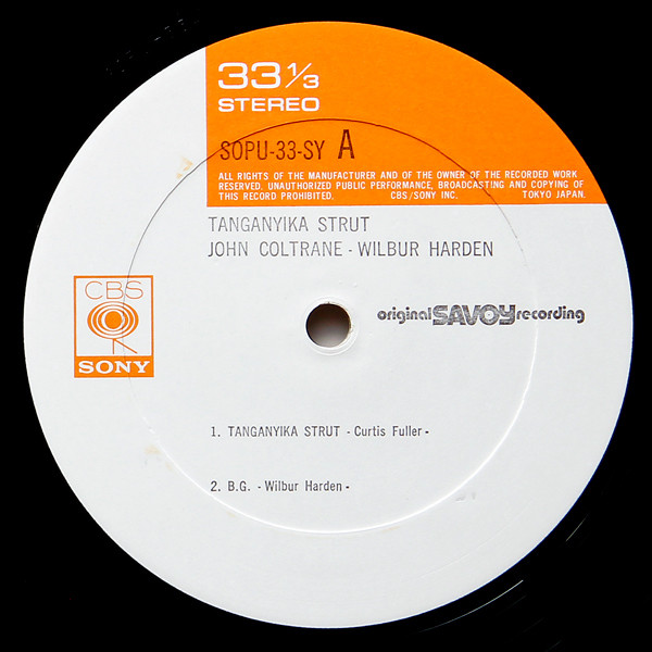 John Coltrane - Wilbur Harden - Tanganyika Strut (LP, Album, RE) - 画像 (4)