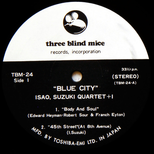 Isao Suzuki Quartet + 1 - Blue City (LP, Album) - 画像 (3)