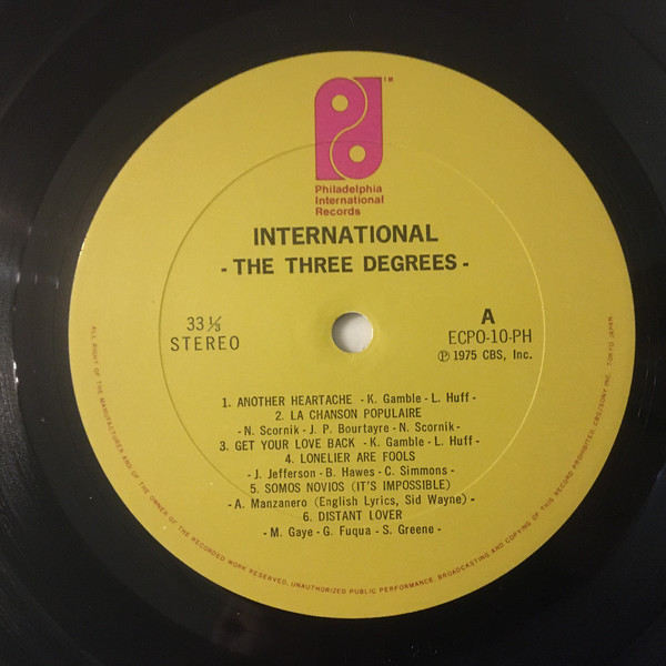 The Three Degrees - International (LP, Album) - 画像 (5)