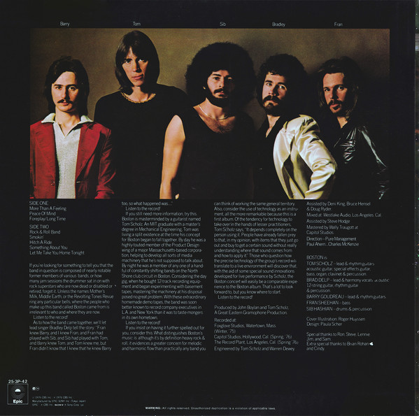 Boston - Boston (LP, Album, RE) - 画像 (4)