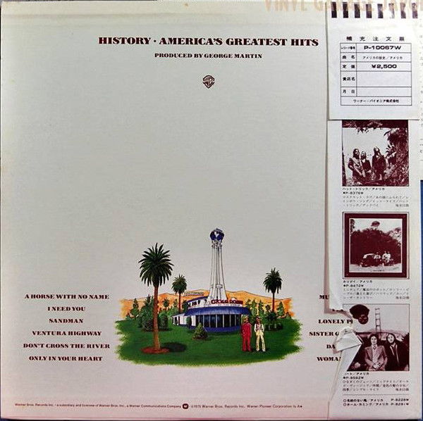 America (2) - History · America's Greatest Hits (LP, Comp) - 画像 (2)