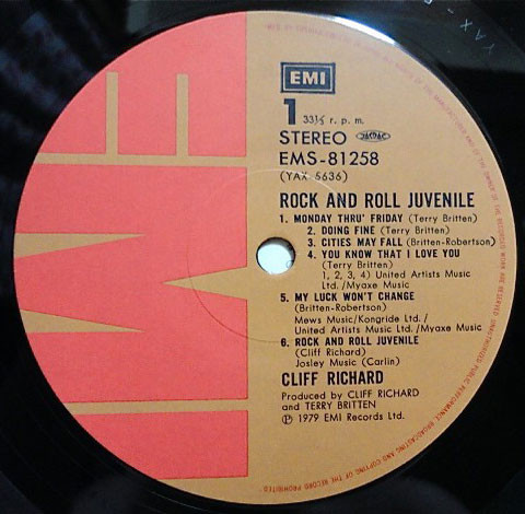 Cliff Richard - Rock 'N' Roll Juvenile (LP, Album) - 画像 (4)