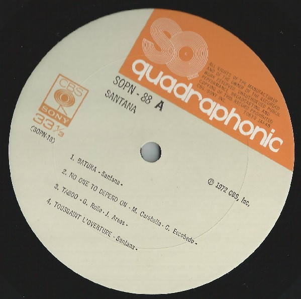 Santana - Santana = サンタナIII (LP, Album, Quad, RE, Gat) - 画像 (4)