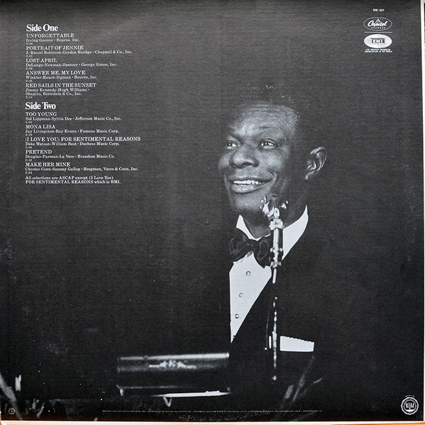 Nat King Cole - Unforgettable (LP, Album, RE, Jac) - 画像 (2)