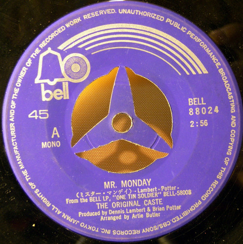 The Original Caste - Mr. Monday / Sweet Chicago (7", Single, Mono) - 画像 (3)