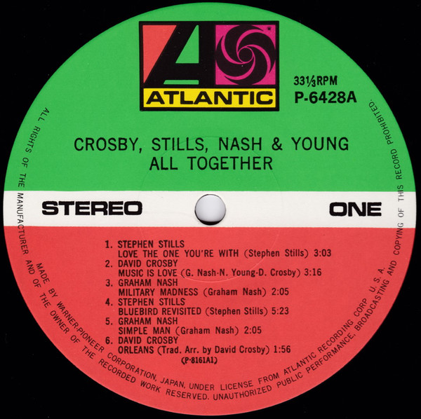 Crosby, Stills, Nash & Young - All Together (LP, Comp, RE, Gat) - 画像 (2)