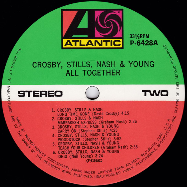 Crosby, Stills, Nash & Young - All Together (LP, Comp, RE, Gat) - 画像 (3)