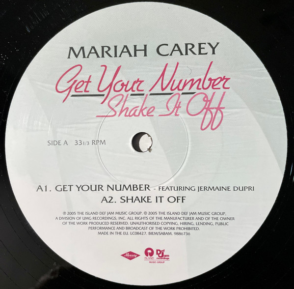 Mariah Carey - Get Your Number / Shake It Off (12", Single) - 画像 (3)