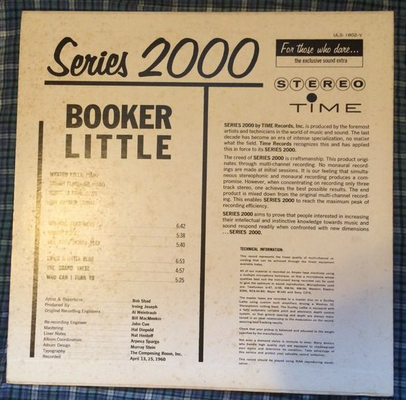 Booker Little - Booker Little (LP, Album, RE) - 画像 (4)