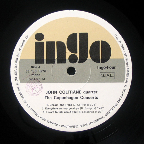 John Coltrane Quartet - The Copenhagen Concerts (LP, Unofficial) - 画像 (2)