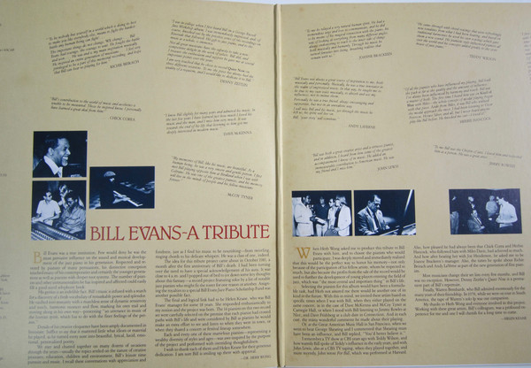 Various - Bill Evans ~ A Tribute (2xLP, Album, Gat) - 画像 (4)