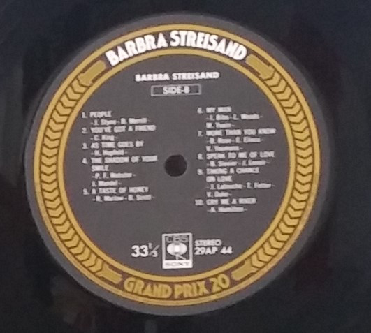 Barbra Streisand - Grand Prix 20 (LP, Comp) - 画像 (4)