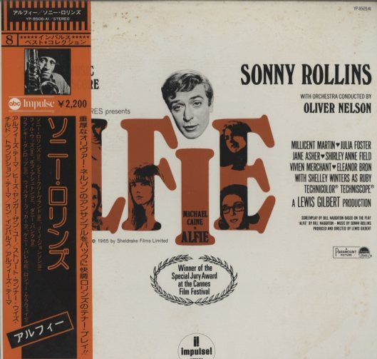 Sonny Rollins With Orchestra Conducted By Oliver Nelson - Original Music From The Score "Alfie" (LP, Album, RE, Gat)