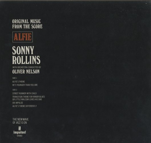 Sonny Rollins With Orchestra Conducted By Oliver Nelson - Original Music From The Score "Alfie" (LP, Album, RE, Gat) - 画像 (2)