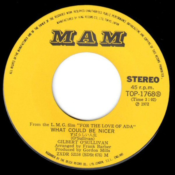 Gilbert O'Sullivan - Clair (7", Single) - 画像 (4)