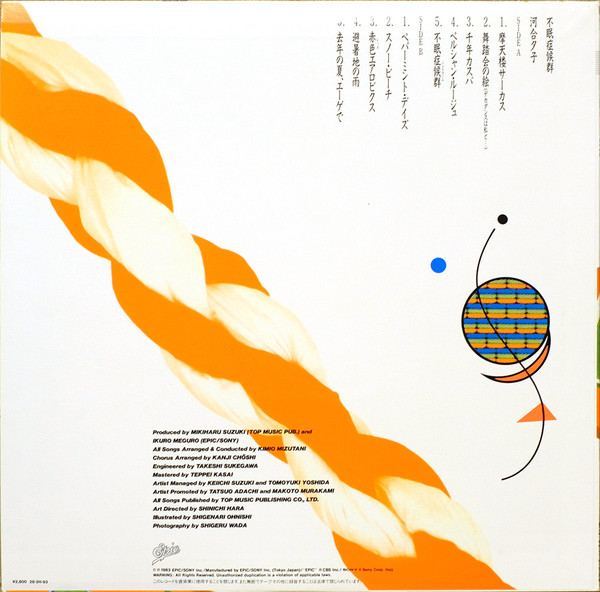 河合夕子* - 不眠症候群 (LP, Album) - 画像 (4)