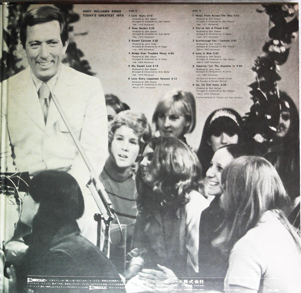 Andy Williams - Sings Today's Greatest Hits (LP, Comp, Gat) - 画像 (3)