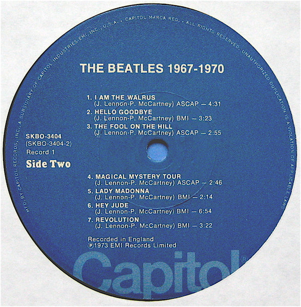 The Beatles - 1967-1970 (2xLP, Comp, RE, Los) - 画像 (5)