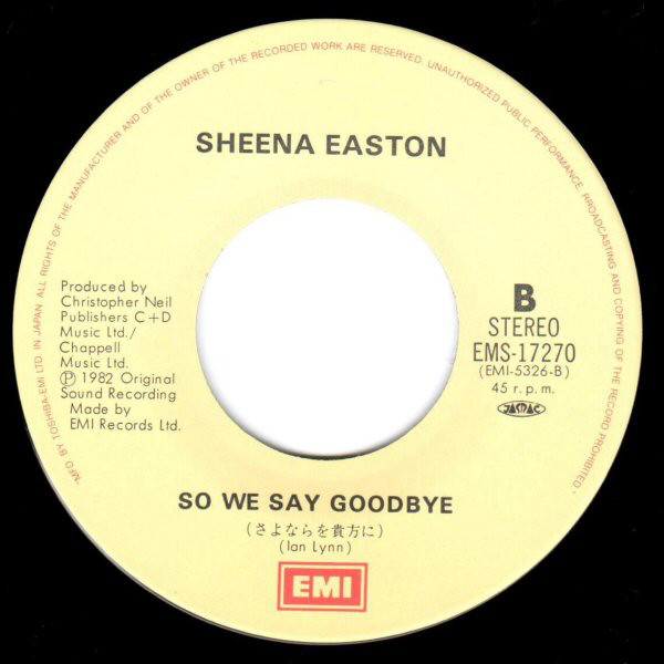 Sheena Easton - Machinery (7", Single) - 画像 (4)