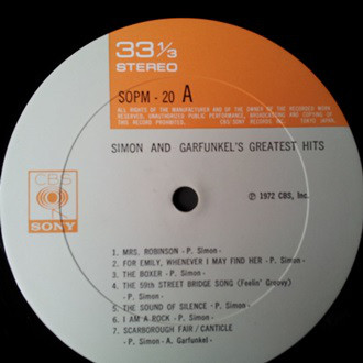 Simon & Garfunkel - Simon And Garfunkel's Greatest Hits (LP, Comp, Gat) - 画像 (2)