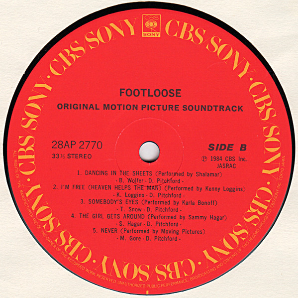 Various - Footloose (Original Motion Picture Soundtrack) (LP, Comp) - 画像 (4)