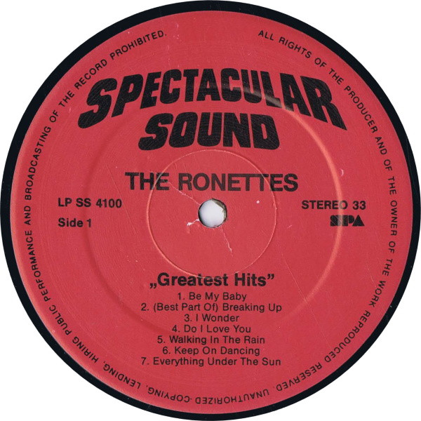 The Ronettes - Greatest Hits (LP, Comp) - 画像 (4)