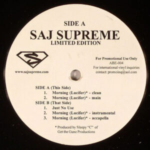 Saj Supreme -  Morning Lucifer (12", Promo)