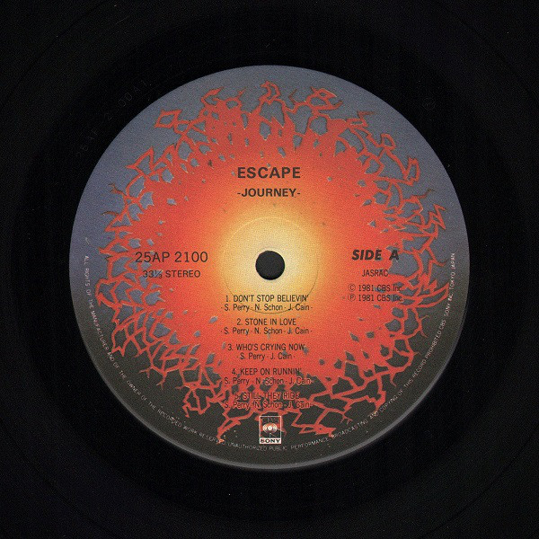 Journey - Escape (LP, Album, Emb) - 画像 (4)