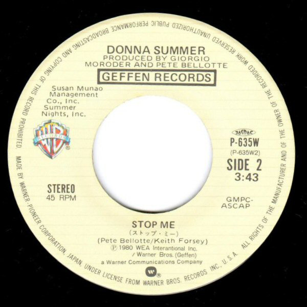 Donna Summer - The Wanderer (7", Single) - 画像 (4)