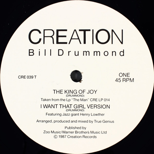 Bill Drummond - The King Of Joy (12", Single) - 画像 (4)