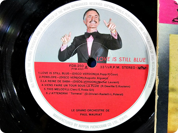 Paul Mauriat - Love Is Still Blue (LP, Album, Gat) - 画像 (3)