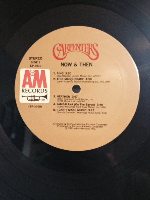 Carpenters - Now & Then (LP, Album, Mon) - 画像 (4)