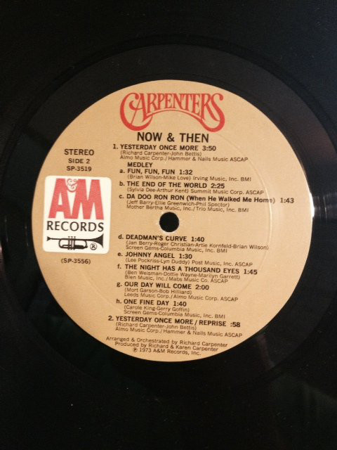 Carpenters - Now & Then (LP, Album, Mon) - 画像 (5)