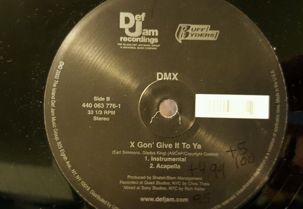 DMX - X Gon' Give It To Ya (12", Single) - 画像 (2)