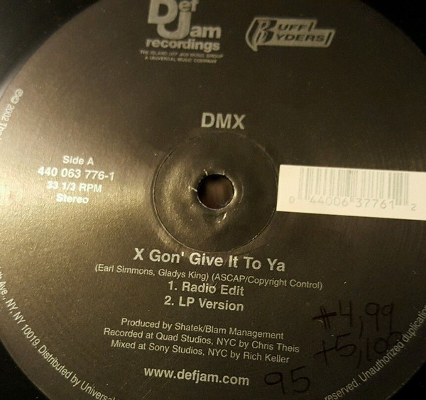 DMX - X Gon' Give It To Ya (12", Single) - 画像 (4)