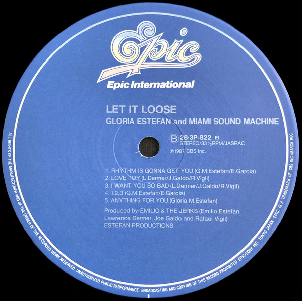 Gloria Estefan And Miami Sound Machine - Let It Loose (LP, Album) - 画像 (5)