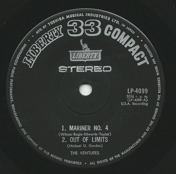 The Ventures - Mariner No. 4 (7") - 画像 (3)