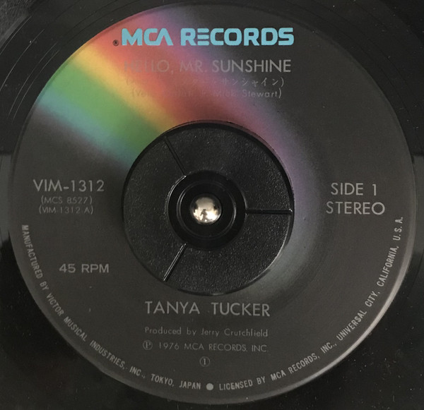 Tanya Tucker - Hello, Mr. Sunshine (7", Single) - 画像 (4)