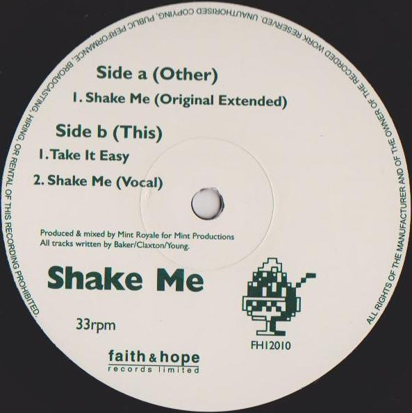 Mint Royale - Shake Me (12") - 画像 (3)