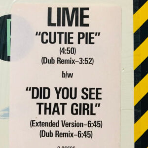 Lime (2) - Cutie Pie / Did You See That Girl (12", Single)
