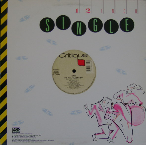 Lime (2) - Cutie Pie / Did You See That Girl (12", Single) - 画像 (5)