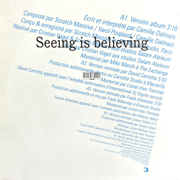 Scratch Massive - Seeing Is Believing (12") - 画像 (2)