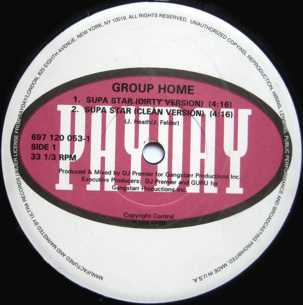 Group Home - Supa Star (12", RE) - 画像 (2)