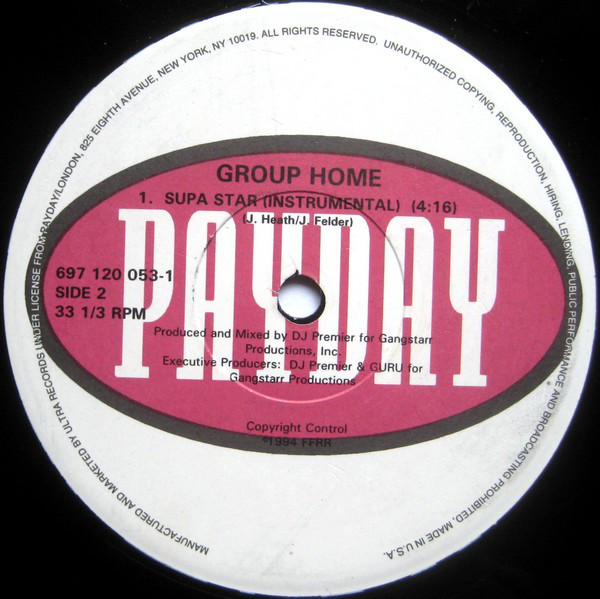 Group Home - Supa Star (12", RE) - 画像 (3)