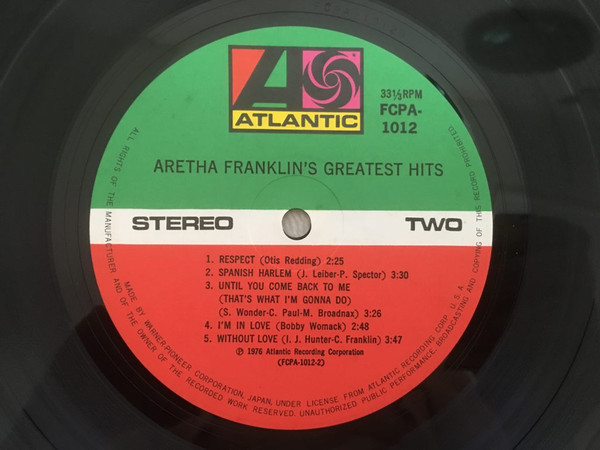 Aretha Franklin - Aretha Franklin's Greatest Hits (LP, Comp) - 画像 (5)