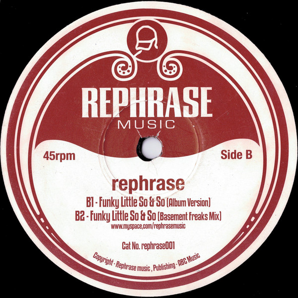 Rephrase - Chase Your Tail (12") - 画像 (2)
