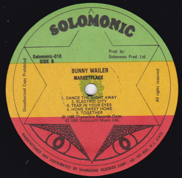 Bunny Wailer - Marketplace (LP, Album) - 画像 (4)