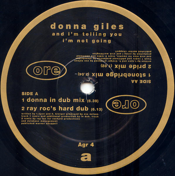 Donna Giles - And I'm Telling You I'm Not Going (12") - 画像 (3)